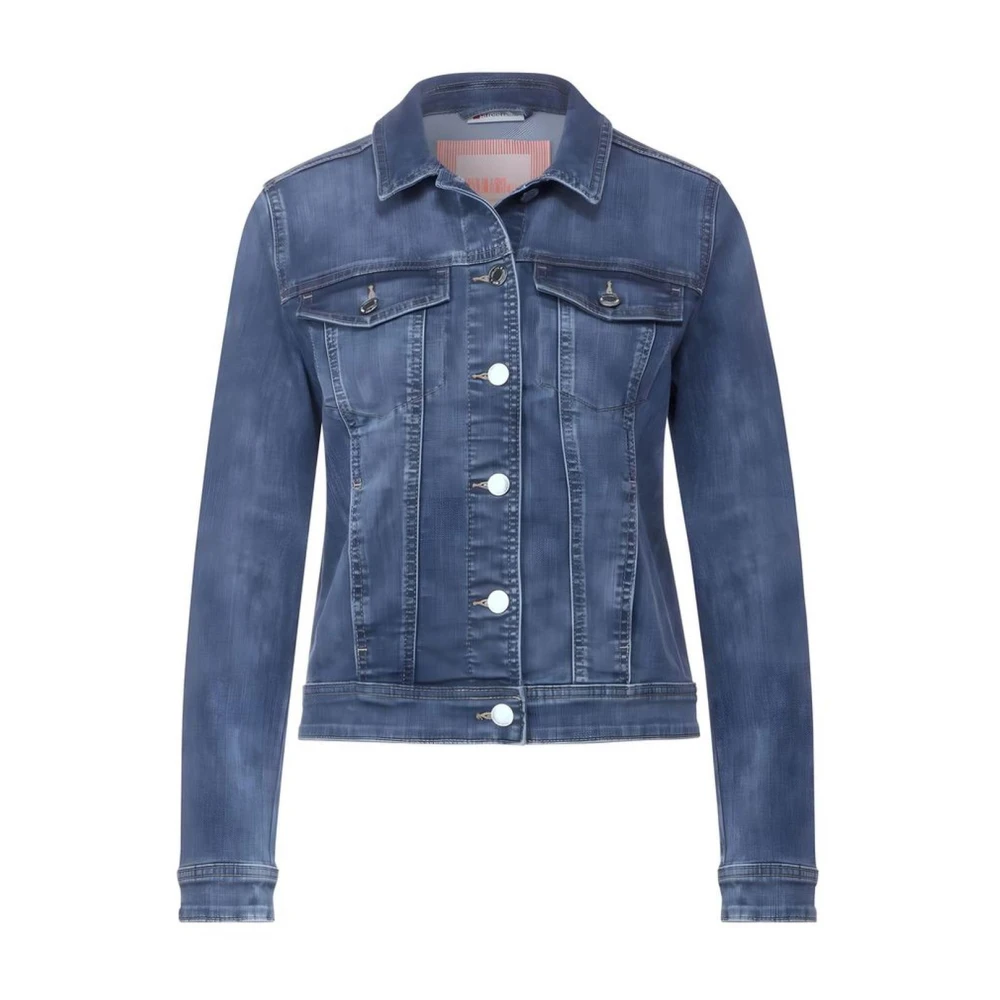 Street One Katoenmix Jas & Jas Blue Dames