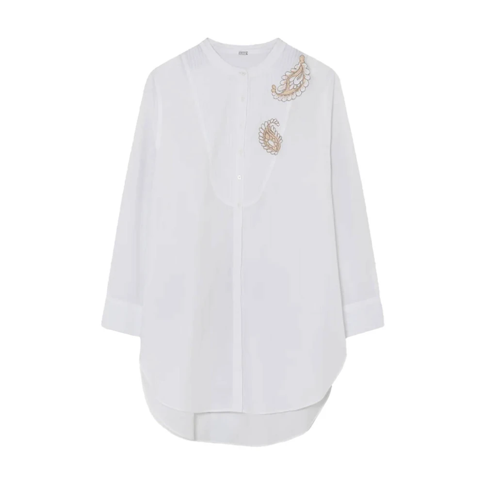 Gustav Briana Shirt Lange Mouw Stijlvolle Blouse White Dames