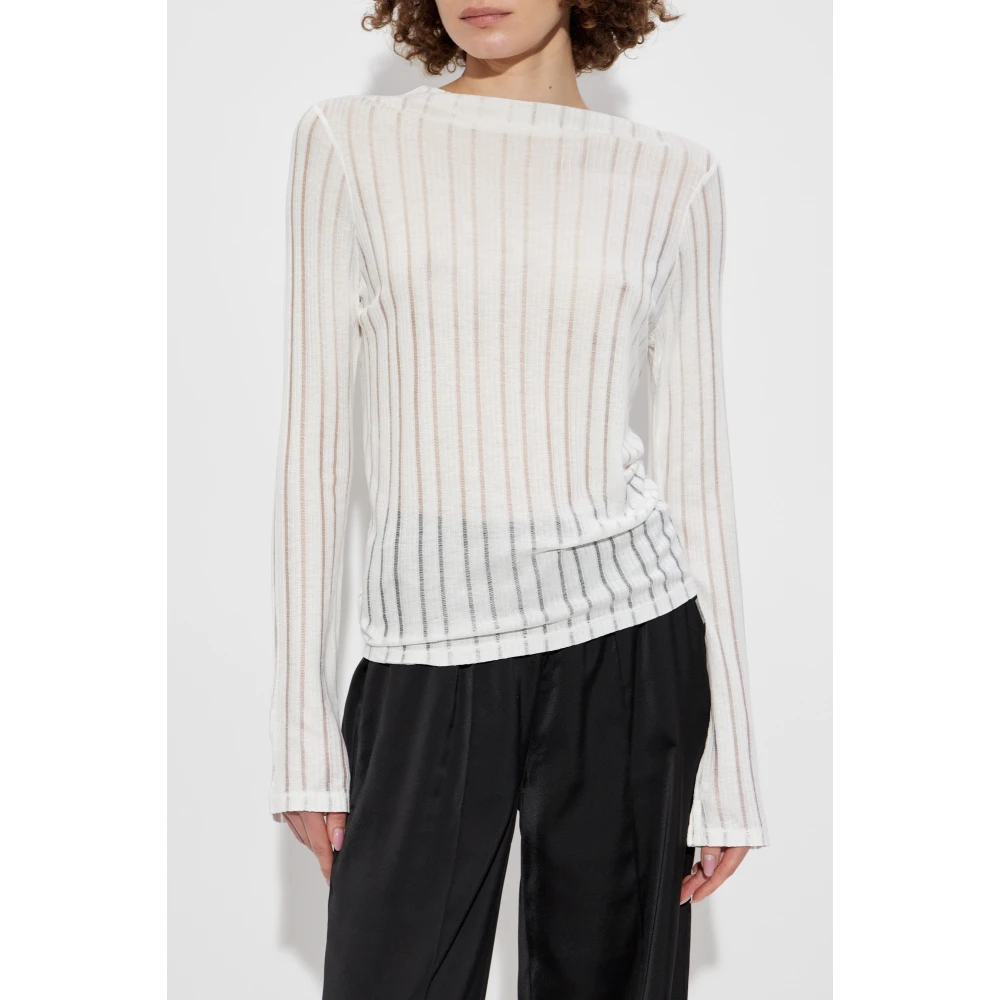 AllSaints Aki Longsleeve Top White Dames