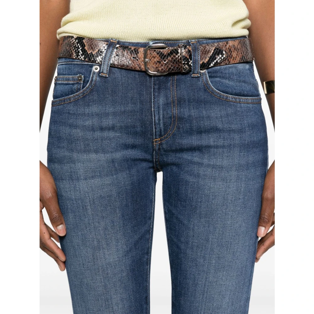 Dondup Indigo Blauwe Jeans met Klassieke Stijl Blue Dames