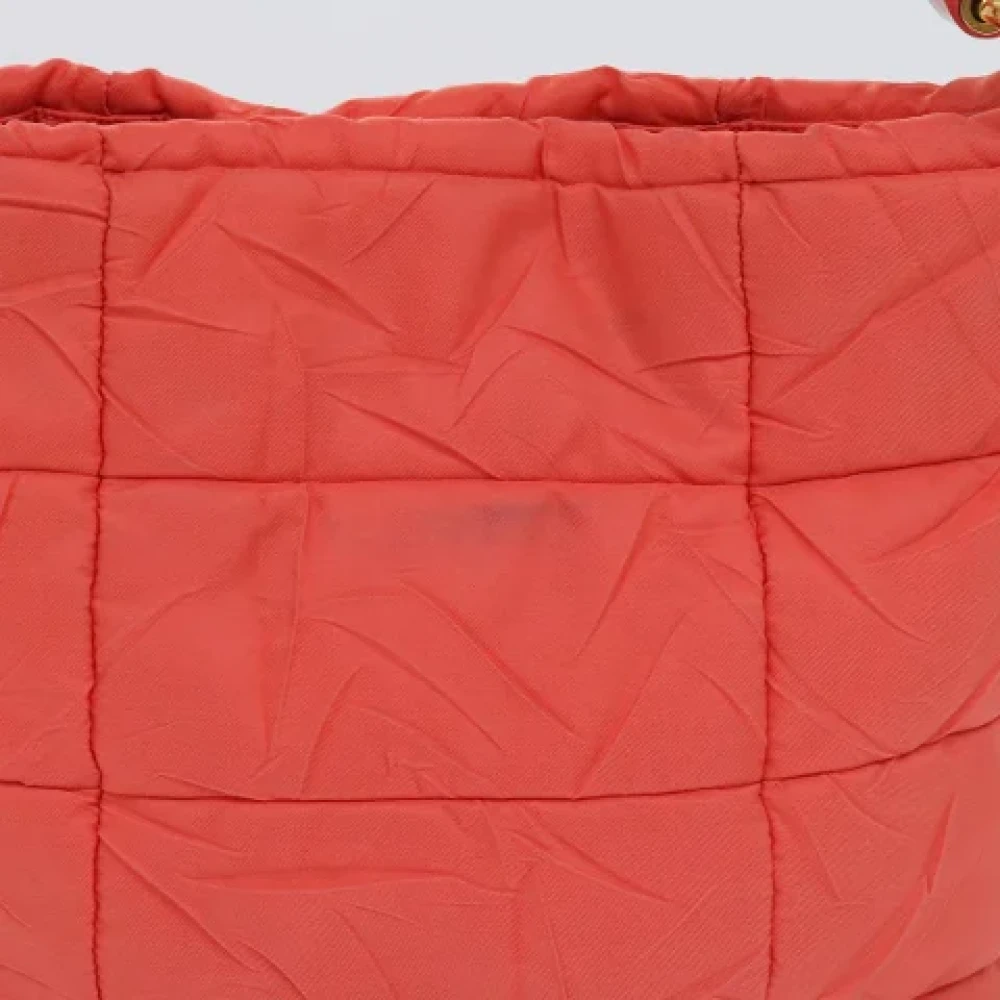 Prada Vintage Pre-owned Nylon handbags Orange Dames