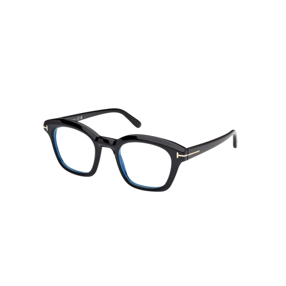 Tom Ford Men's Black Blue Block Square Optical Frame - Glasses - 49 Mm - Accessories