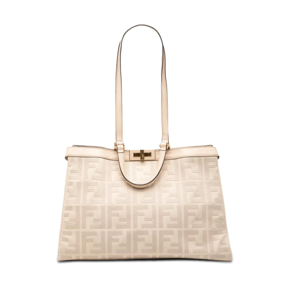 Fendi Vintage Women's Brown Pre-Owned Structured Tote Bag