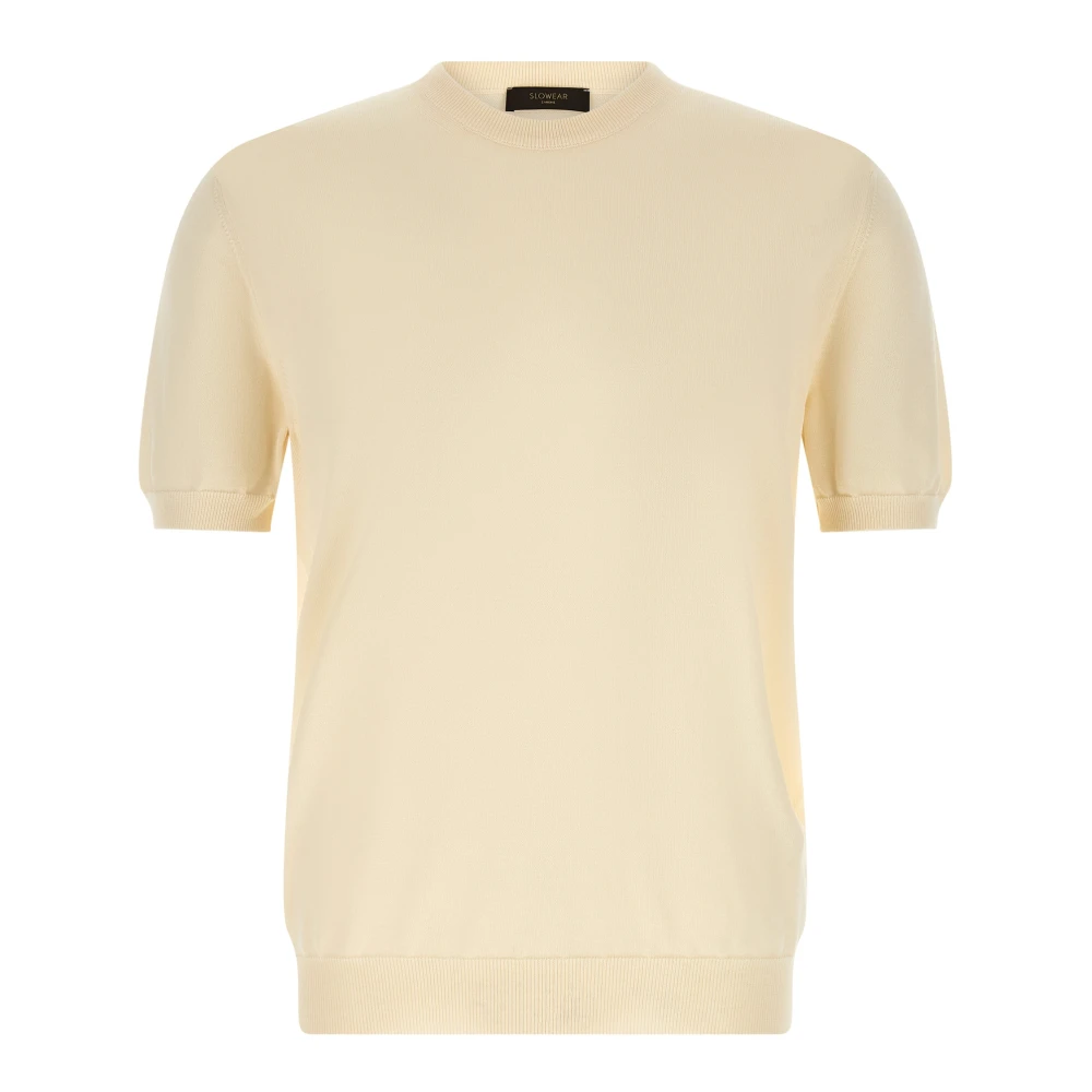 Zanone Men's Beige T-Shirts, 5XL, Knitwear