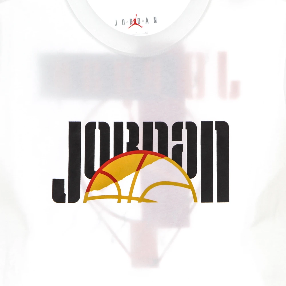Jordan Sport DNA Lange Mouw Crew T-shirt White Heren