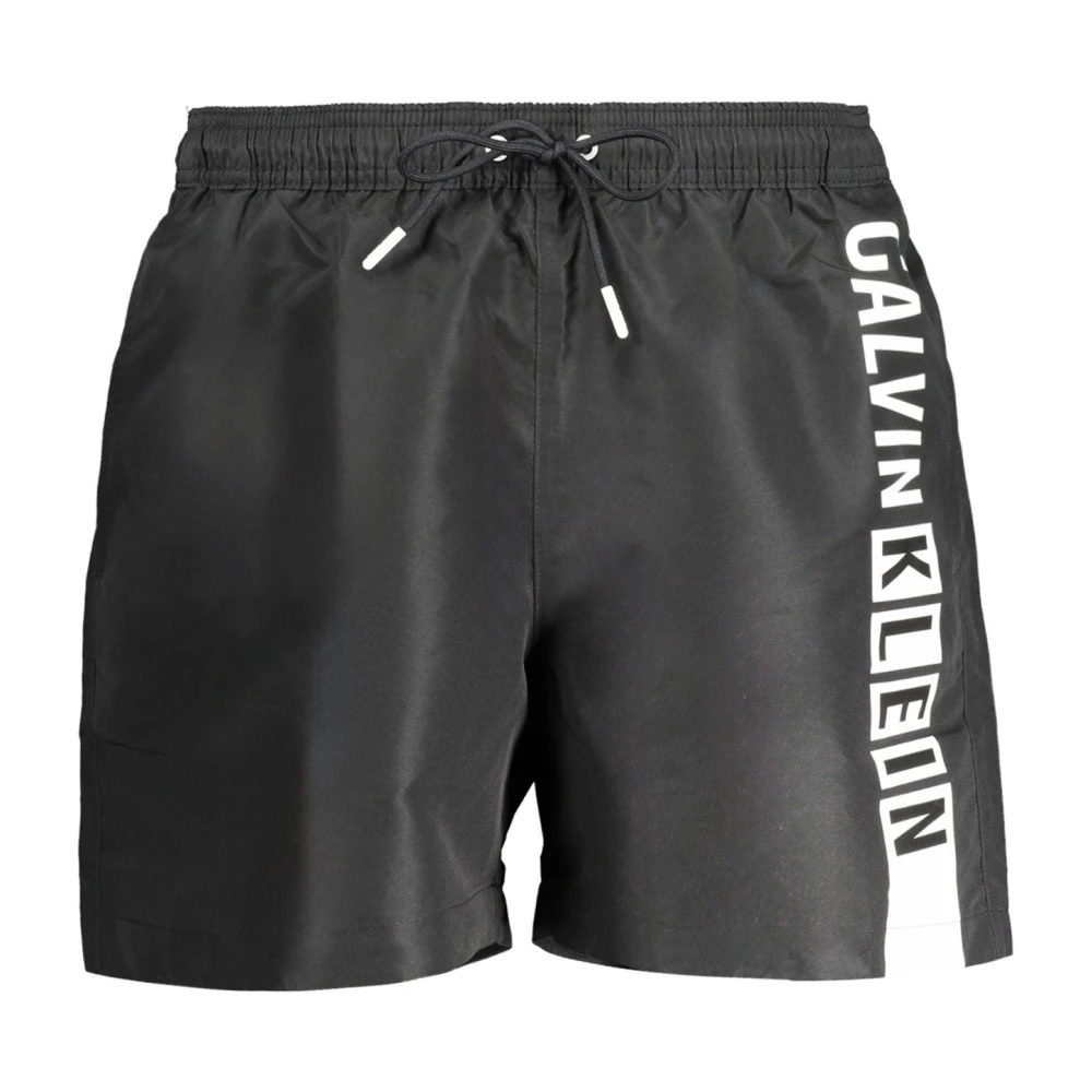 Calvin Klein Zwarte Heren Zwemboxershorts Black Heren