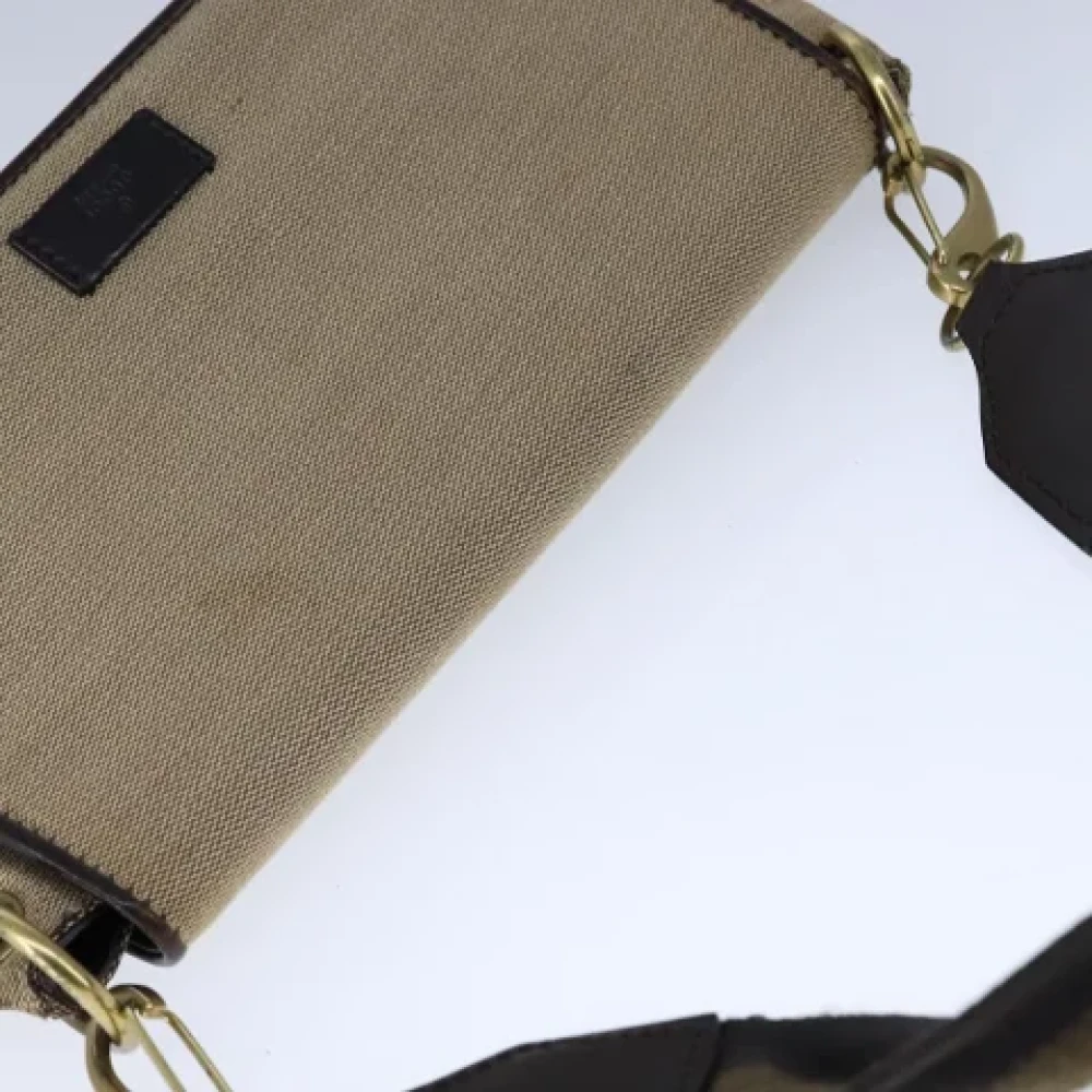 Gucci Vintage Pre-owned Canvas gucci-bags Beige Dames