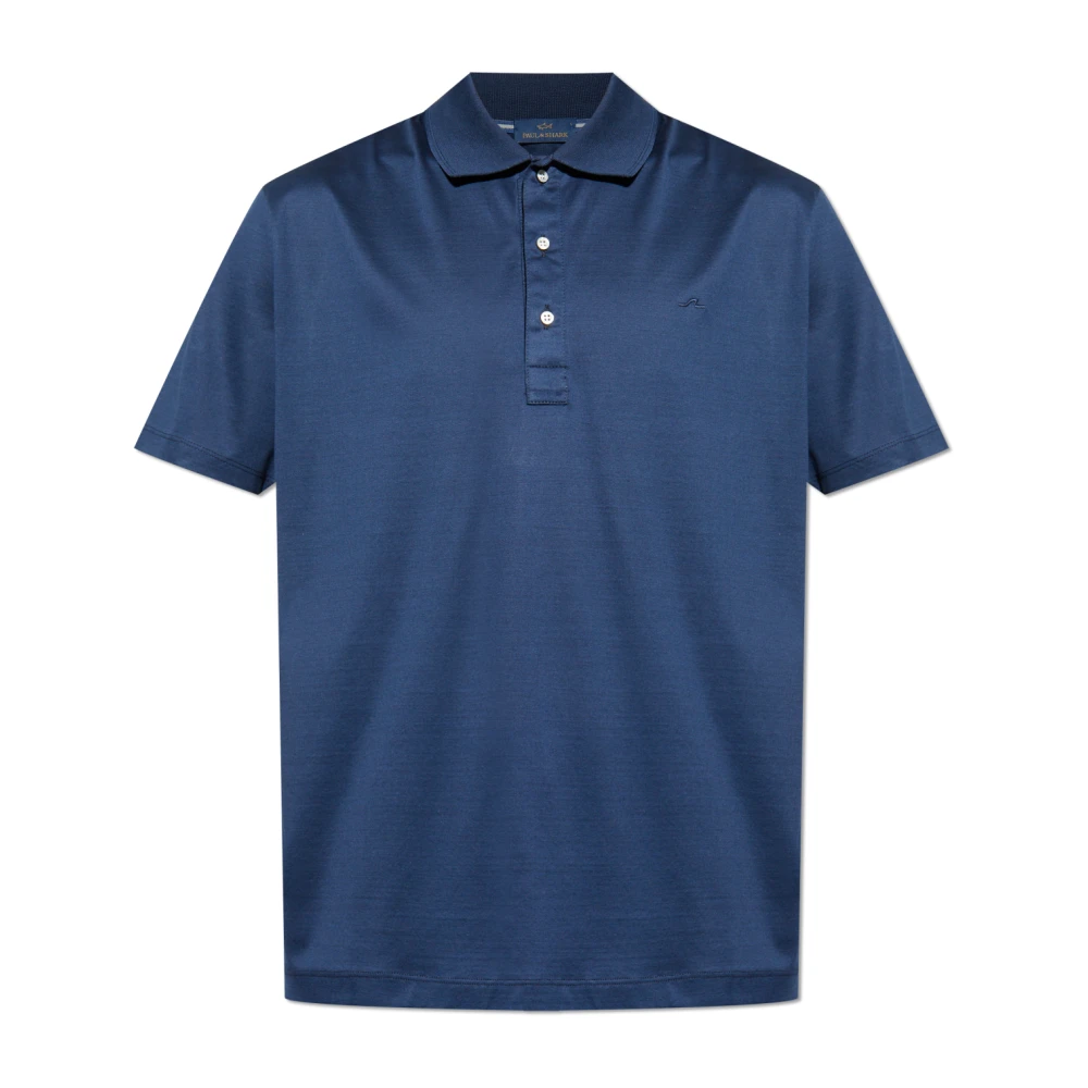 Paul & Shark Blue Polo Shirts, Male, 2XL, Polo With Embroidered Logo