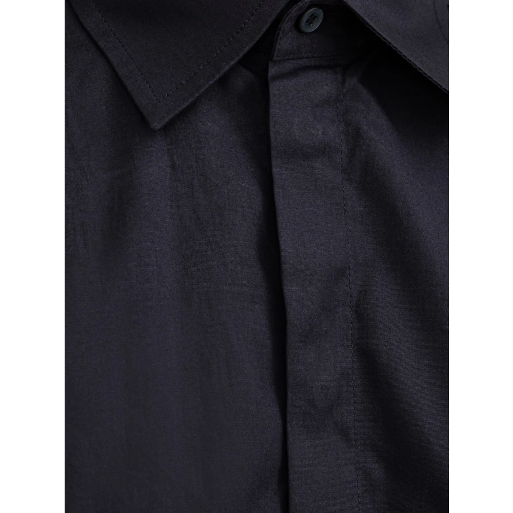 Dolce & Gabbana Navy Klassieke Overhemd Black Heren