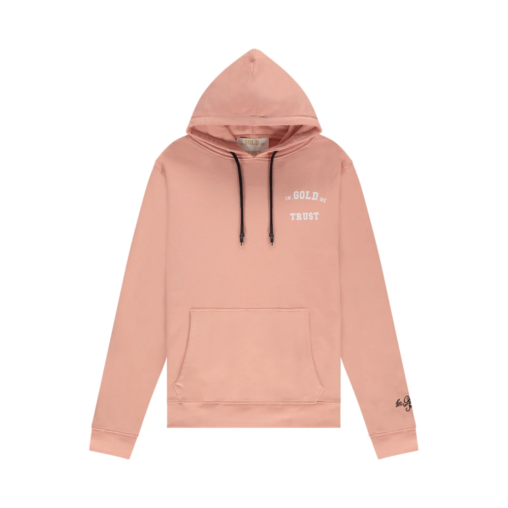 In Gold We Trust Licht Koraal Haze Hoodie Pink Heren