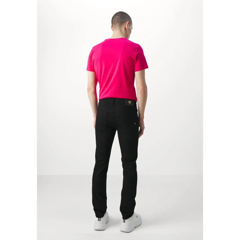 Versace Jeans Couture Zwart Goud Slim Milano Stretch Jeans Black Heren