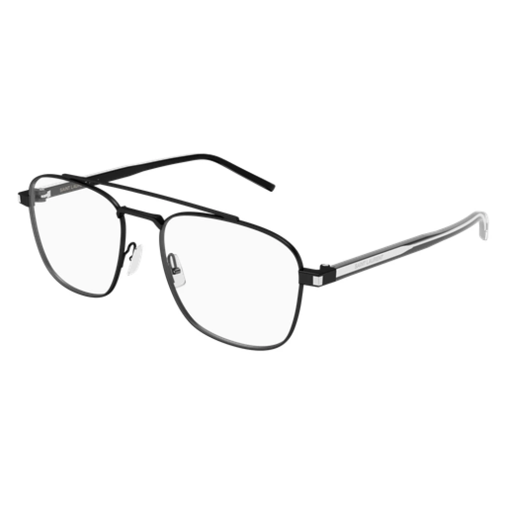 Saint Laurent Unisex Black Glasses, 56 Mm, Sl 665 Optical Frame
