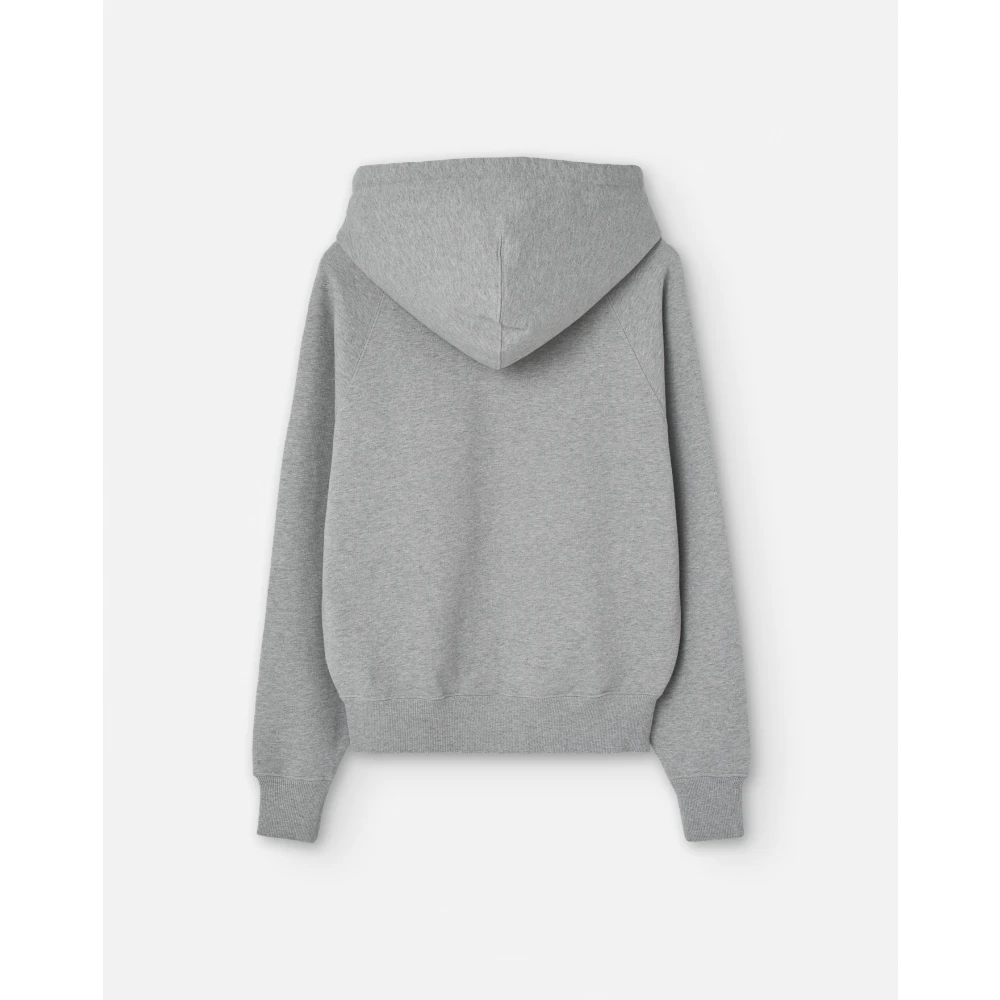 Ami Paris Grijze Zip Sweater met Geborduurd Logo Gray Heren