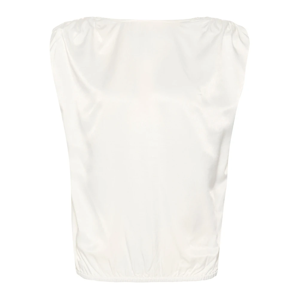 My Essential Wardrobe Elegante Wrap Top in Snow White Dames