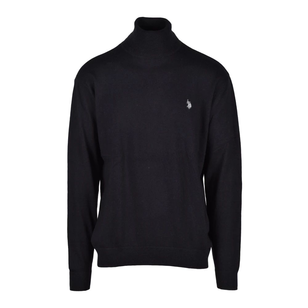 U.s. Polo Assn. Bomull Kashmir Stickad Tröja Black, Herr