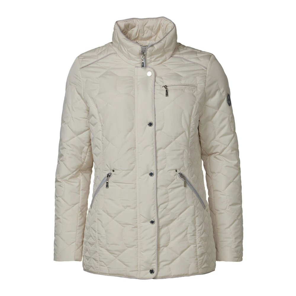 Danwear Lichte Gewatteerde Overgangsjas Zand Beige Dames