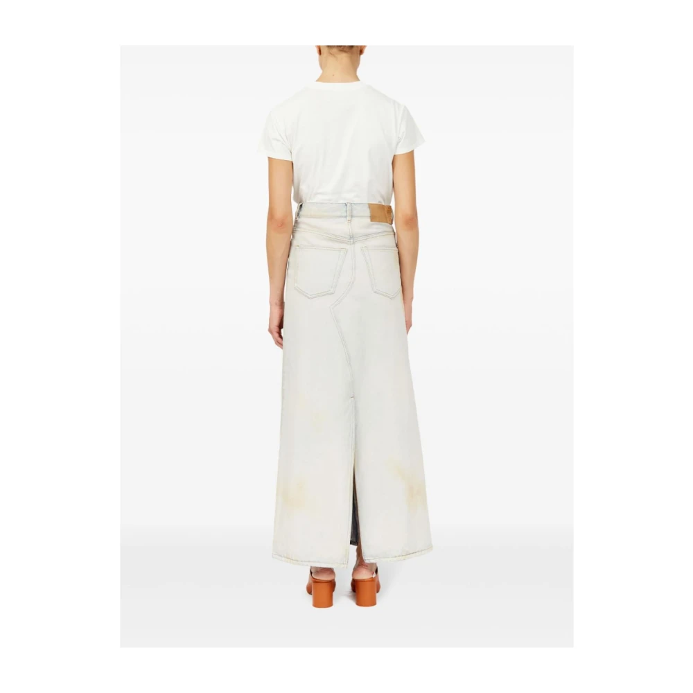 MM6 Maison Margiela Heldere Blauwe Denim Rok Blue Dames
