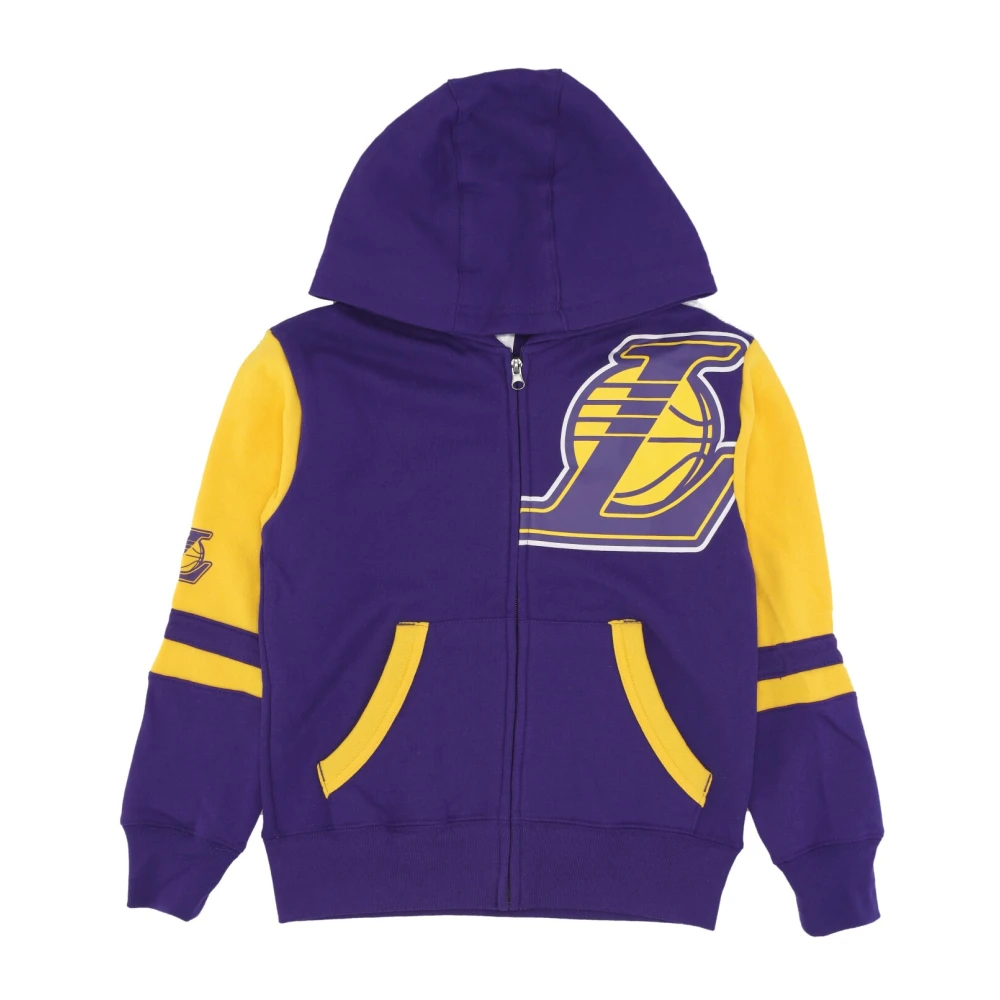 Nike Original Team Colors Full Zip Fleece Hoodie Purple Heren