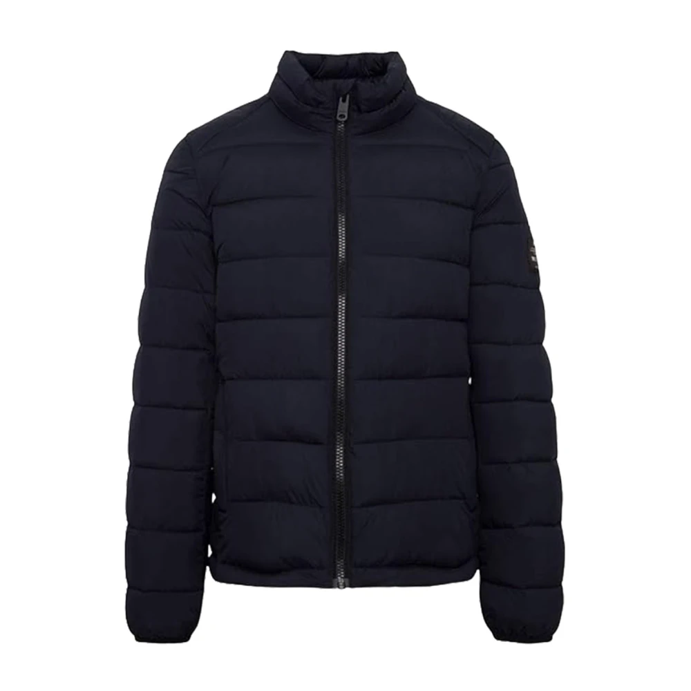 Ecoalf Blauwe Textiel Heren Pufferjas Blue Heren