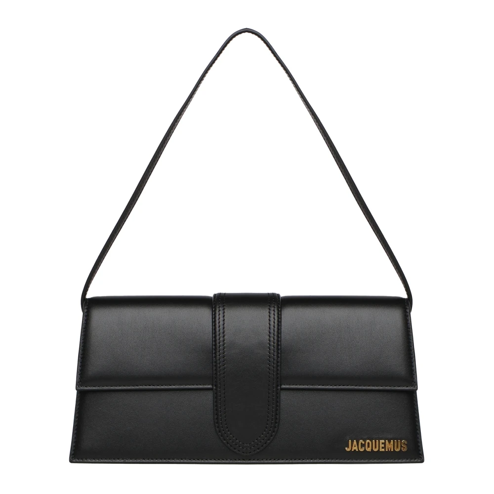 Jacquemus Zwarte Schoudertas met Magneetsluiting Black Dames