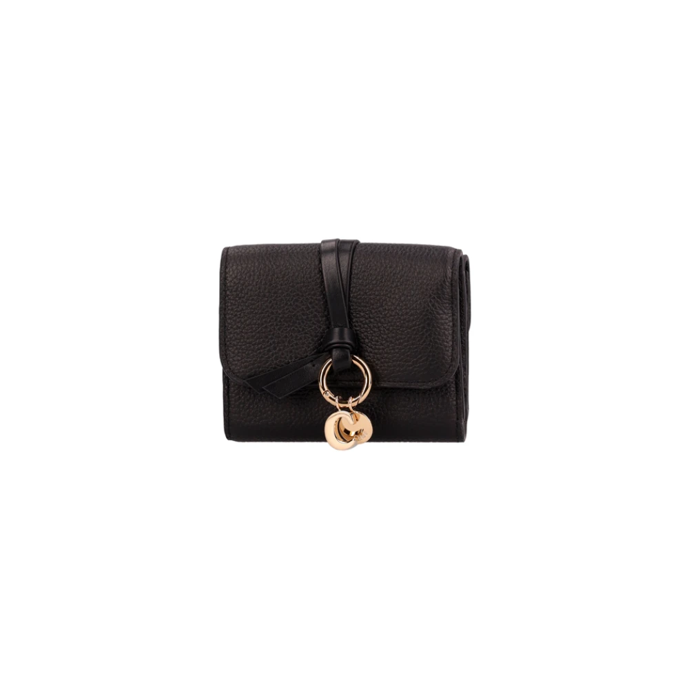 Chloé Small Trifold Alphabet Wallet - Female - Wallets & Cardholders - Black - One Size - Accessories