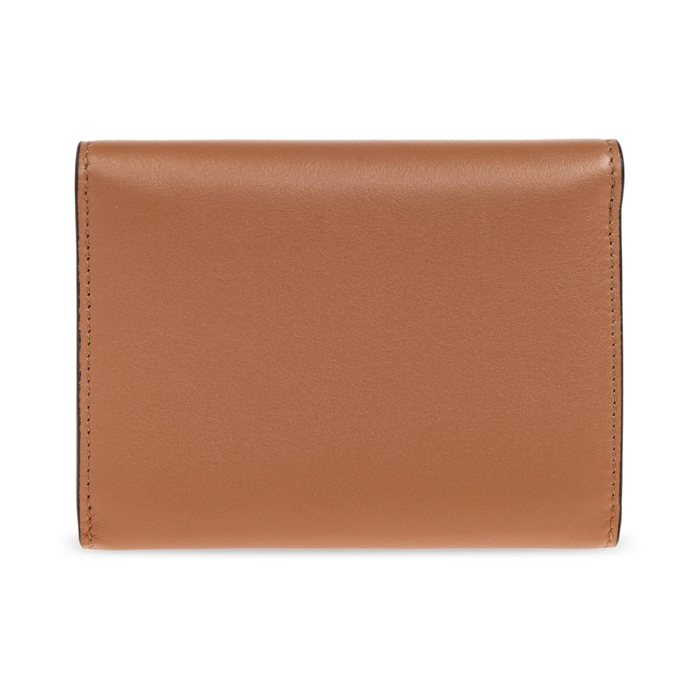 Marni Leren portemonnee Brown Dames