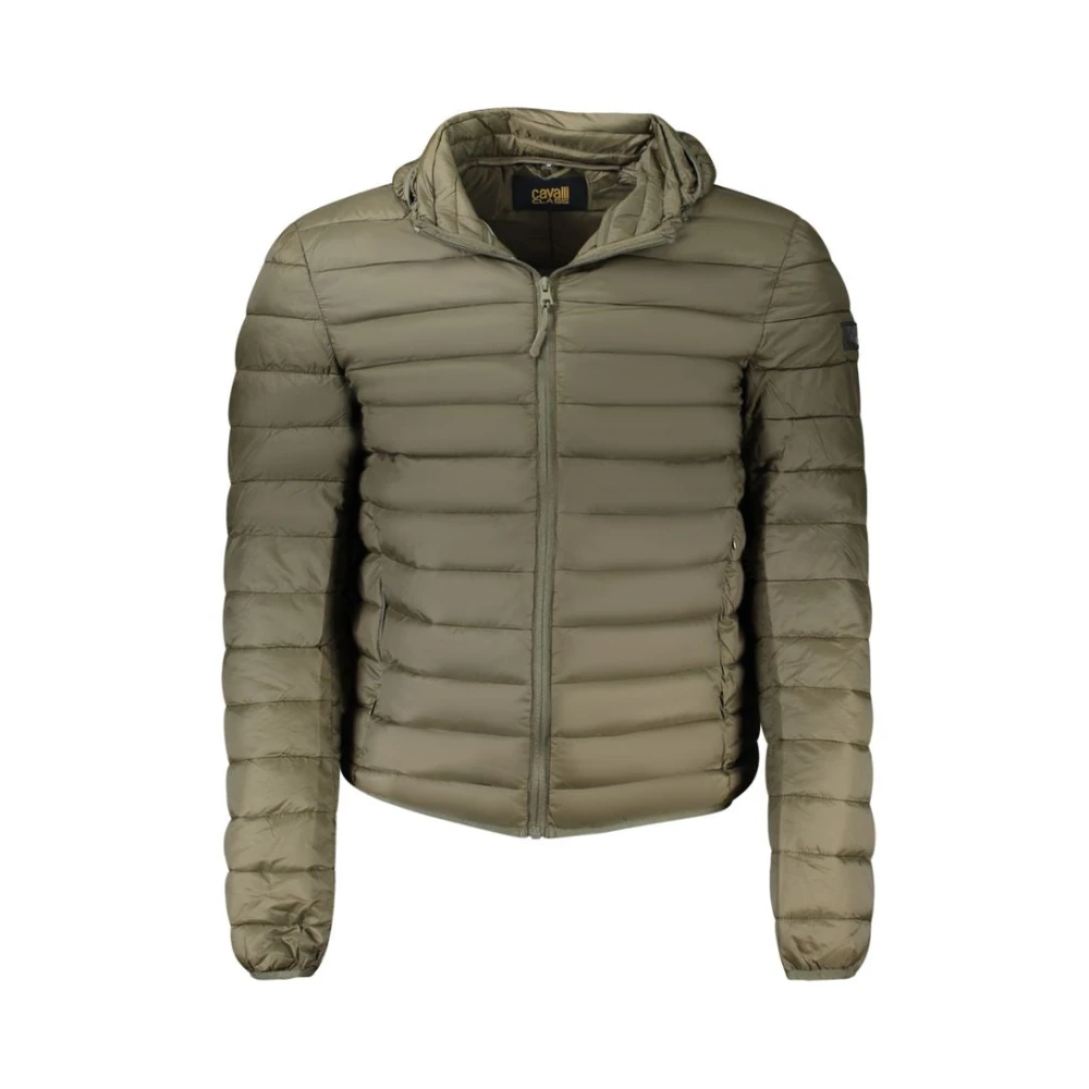 Cavalli Class Men's Green Long-Sleeved Hooded Jacket - Winter Jackets - L - Jackets