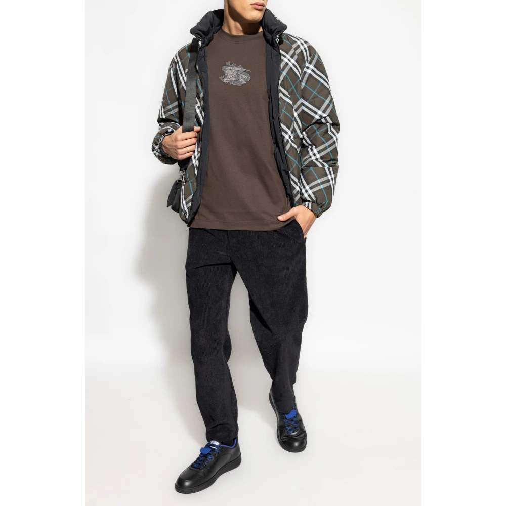Burberry T-shirt met logo Brown Heren