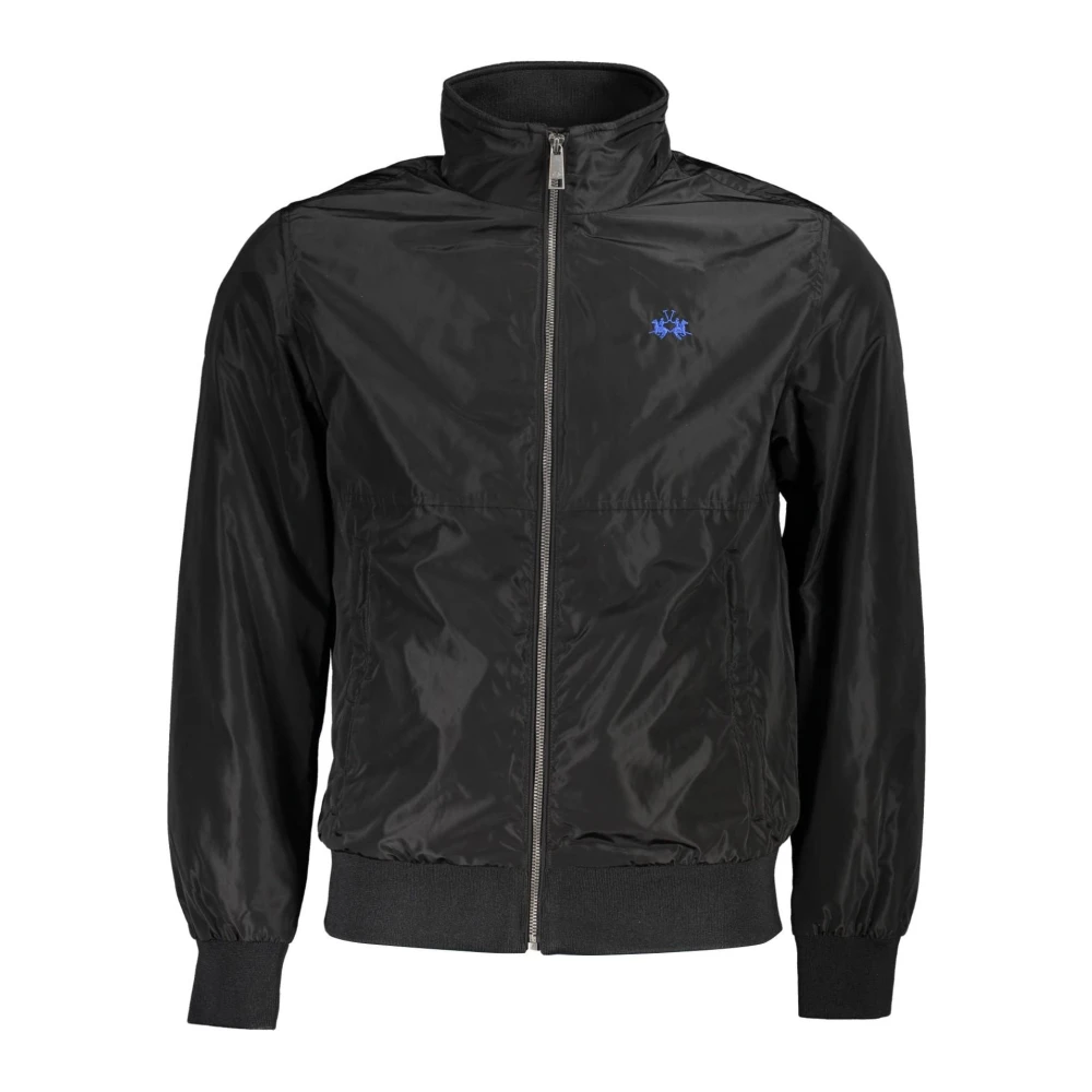 La Martina Black Men's Jacket Long Sleeve - Male - Light Jackets - Black - S - Jackets