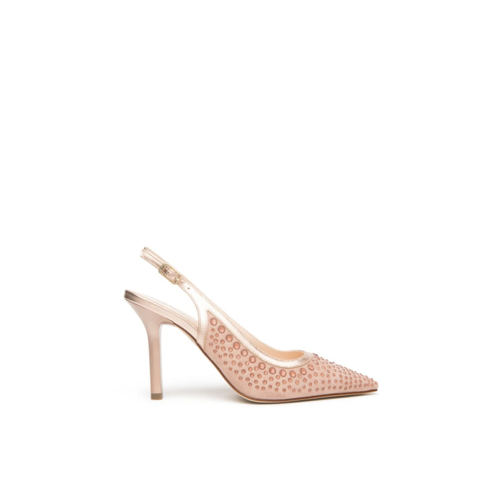 Nerogiardini Pink Pumps, Female, 4 Uk, Slingback Velour Pump