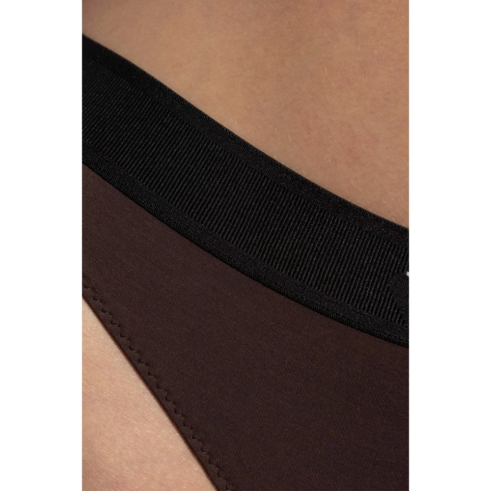 Tom Ford Logo Thong Brown Dames
