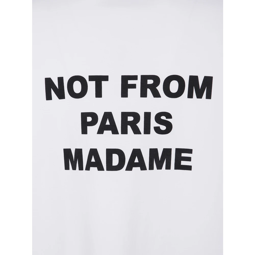 Drole de Monsieur Slogan T-shirt White Heren