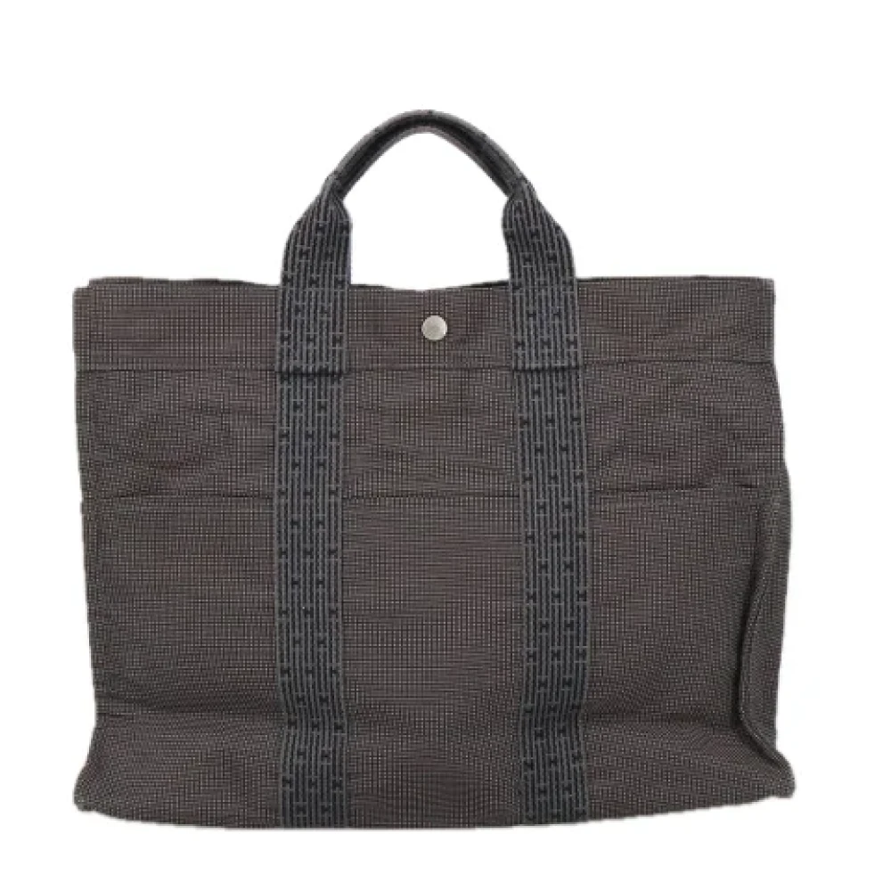 Hermès Vintage Pre-owned Canvas handbags Brown Dames