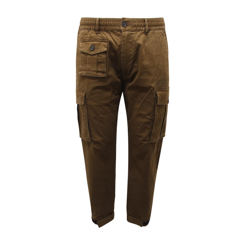 Dsquared2 Men's Green Urban Cyprus Cargo Pant In - Slim-Fit Trousers - L - Trousers