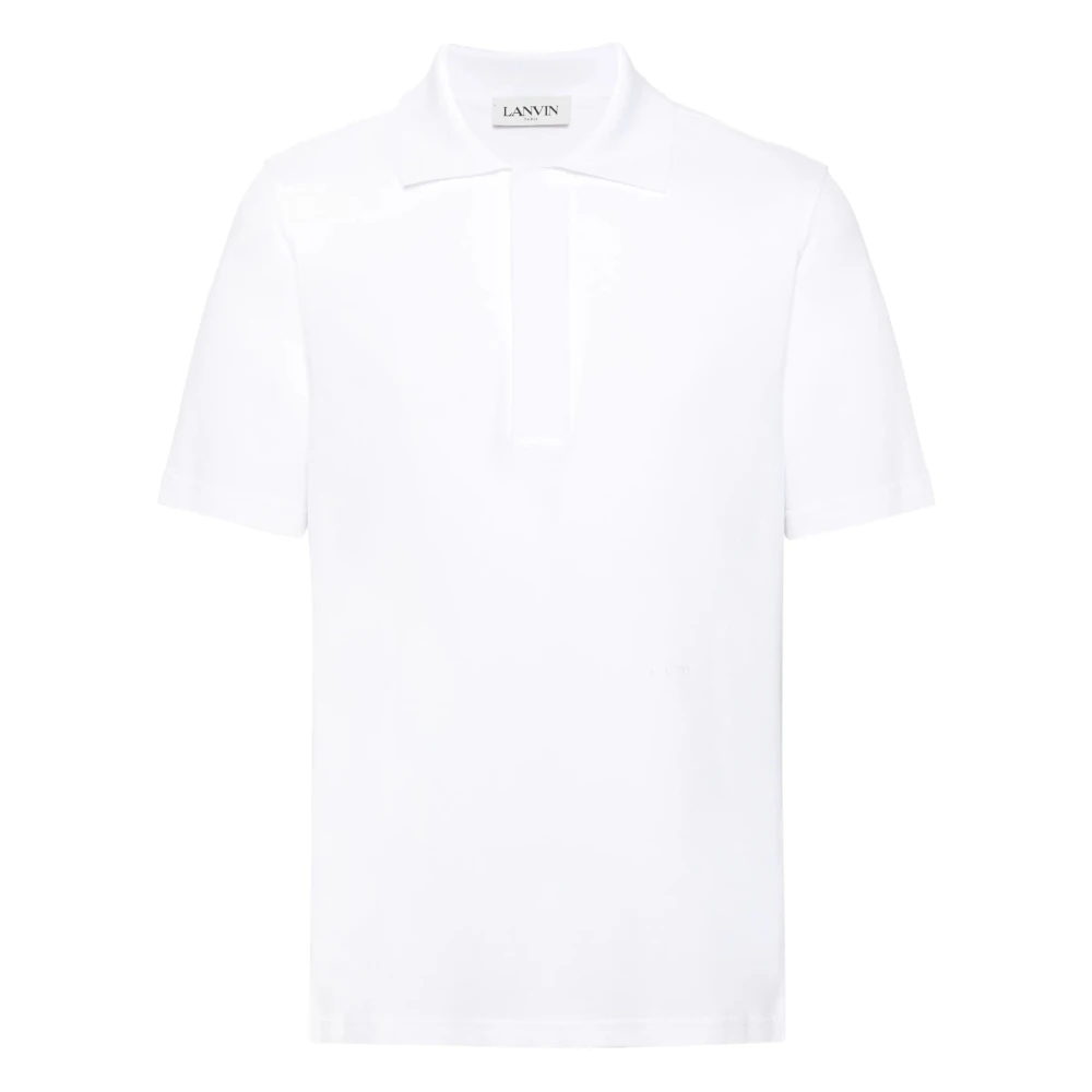 Lanvin White Polo Shirts, Male, M, Regular Polo