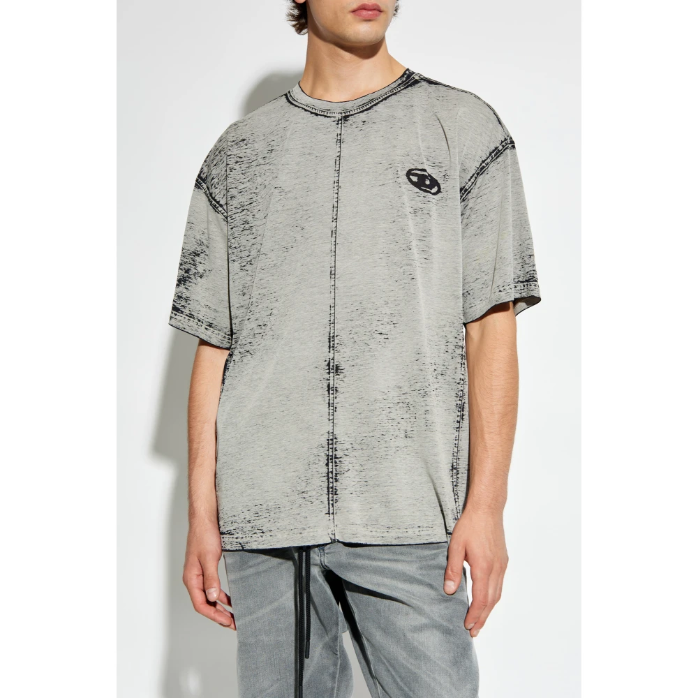 Diesel T-shirt T-Boxt-Dev Gray Heren