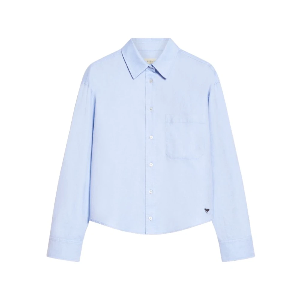 Max Mara Weekend Klassieke Oxford Katoenen Overhemd Blue Dames