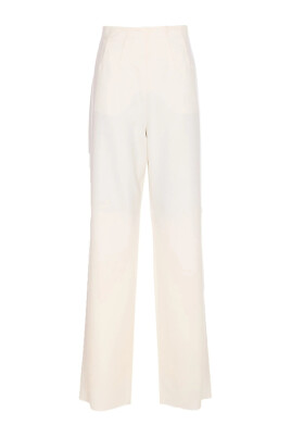 white-wide-leg-flat-front-pants