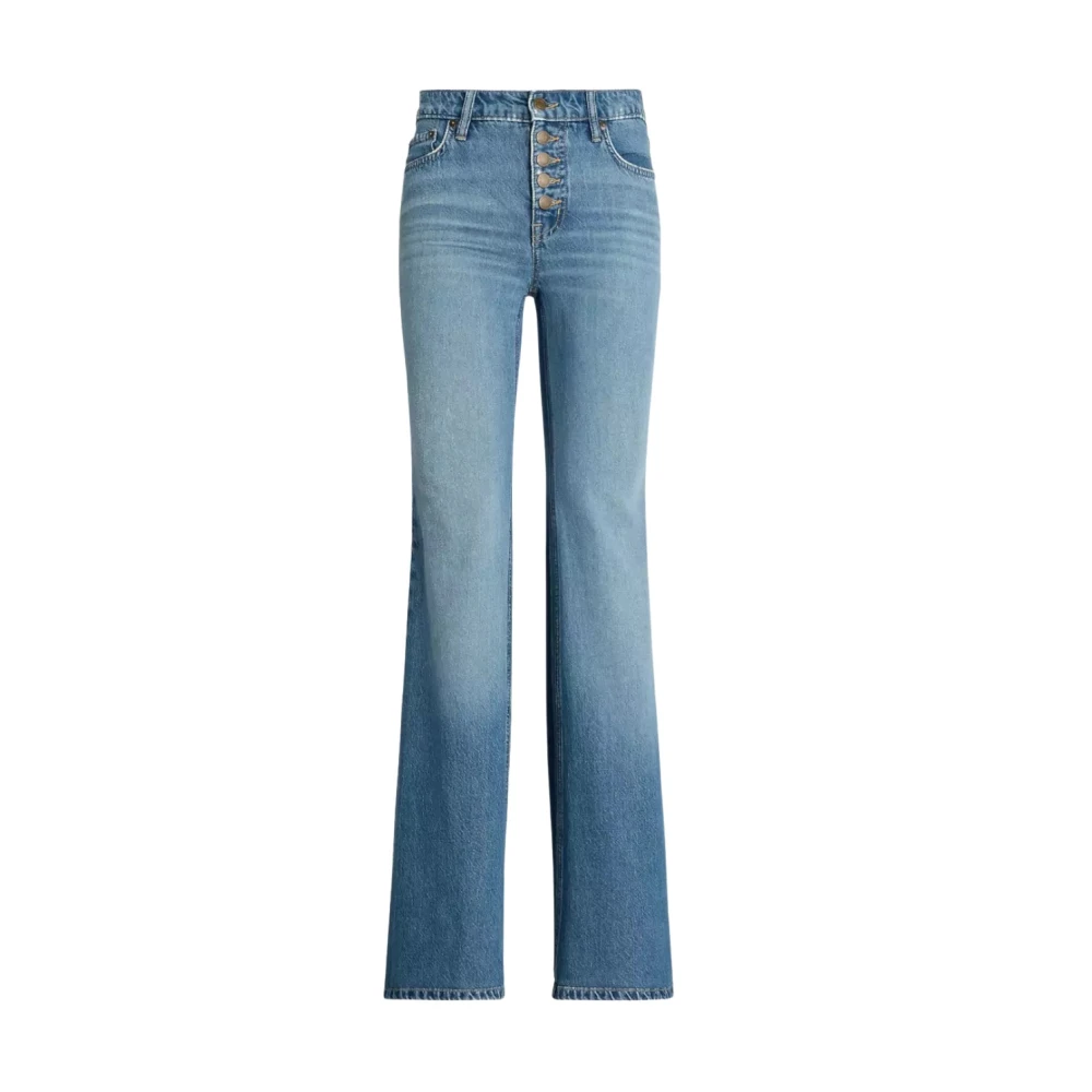 Ralph Lauren Lichtblauwe jeans met wijde pijpen Blue Dames