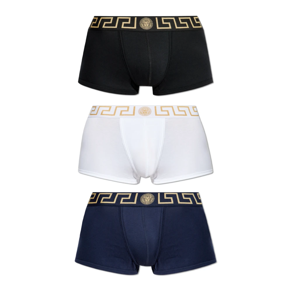 Versace Driepak boxershorts met logo Multicolor Heren