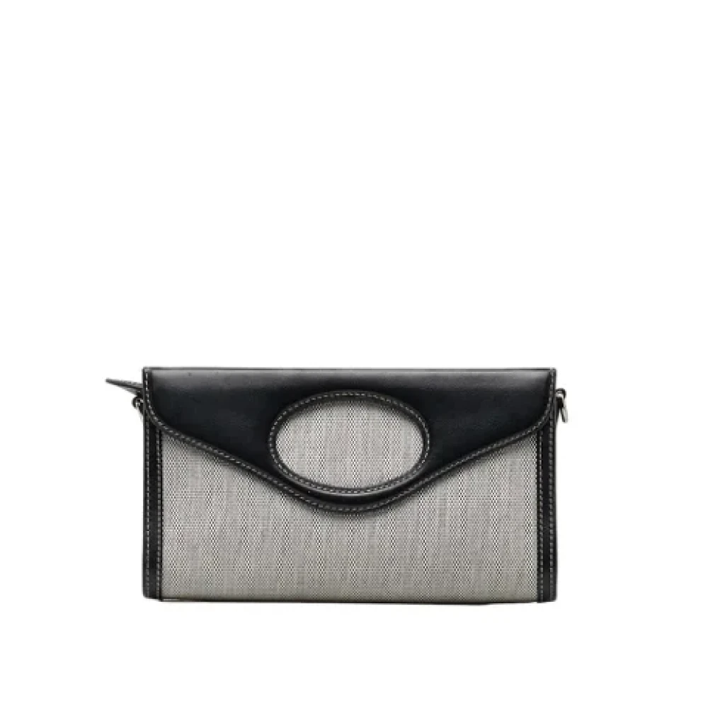 Burberry Vintage Pre-owned Canvas shoulder-bags Black Dames