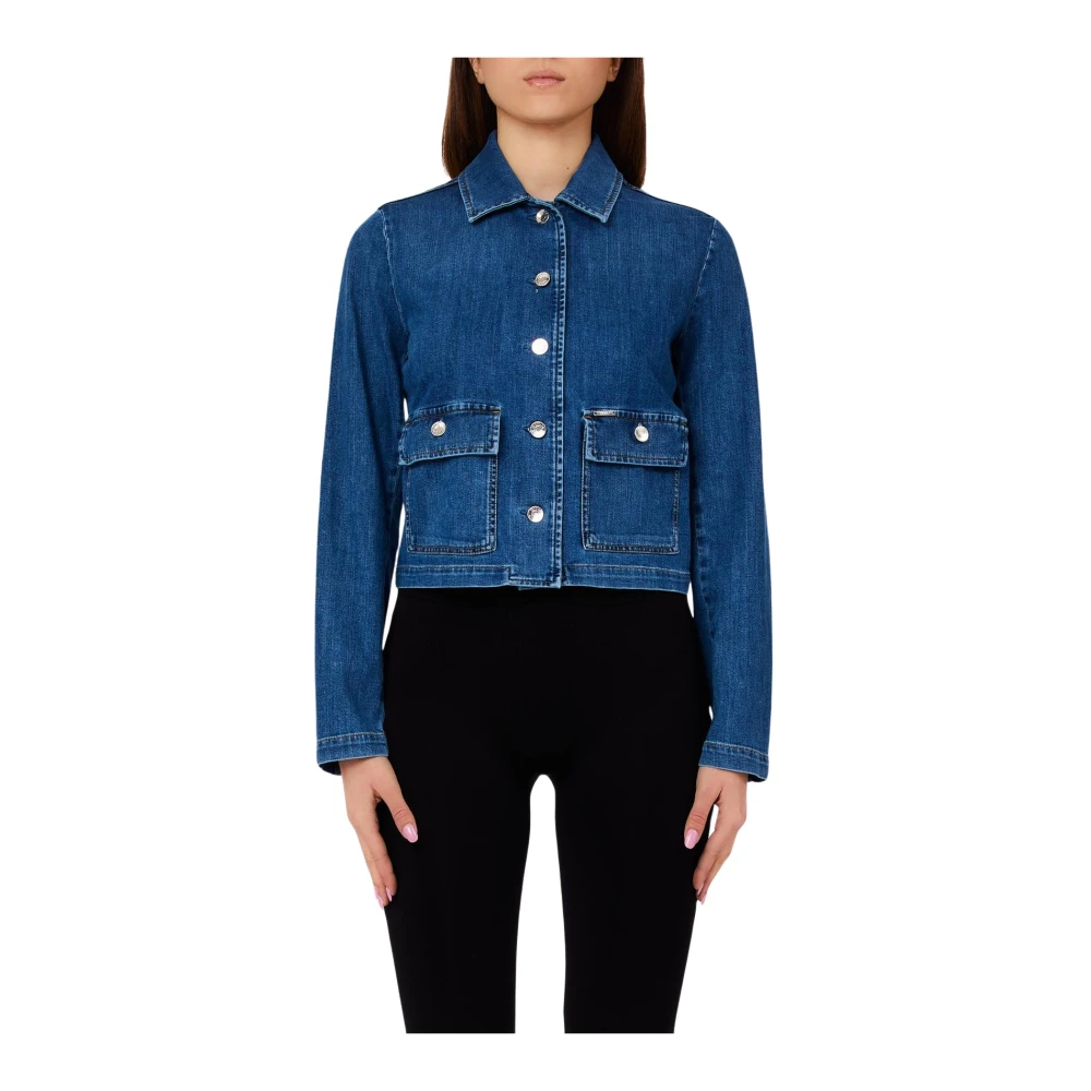 Liu Jo Vrouw Blauw Jassen Dames, S, Denim, Jacket