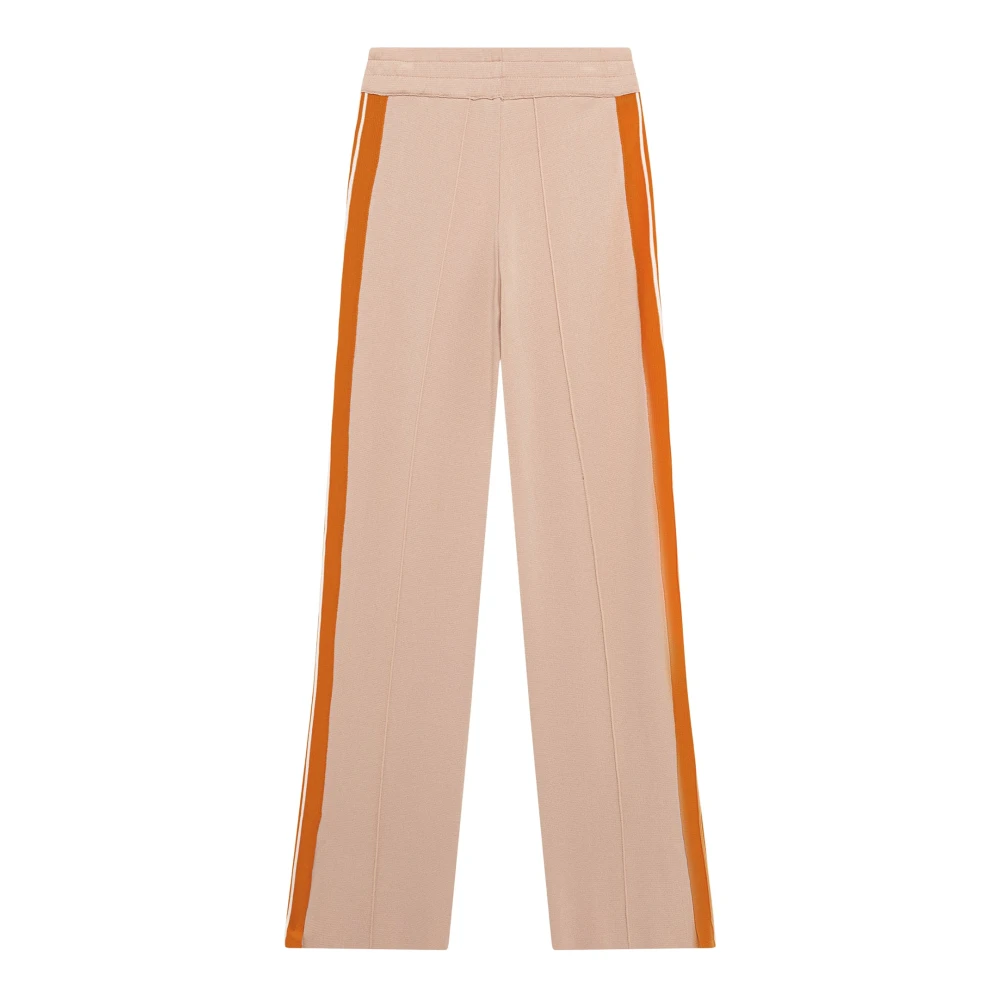Autry Women's Pink Viscose Blend Trousers With Logo