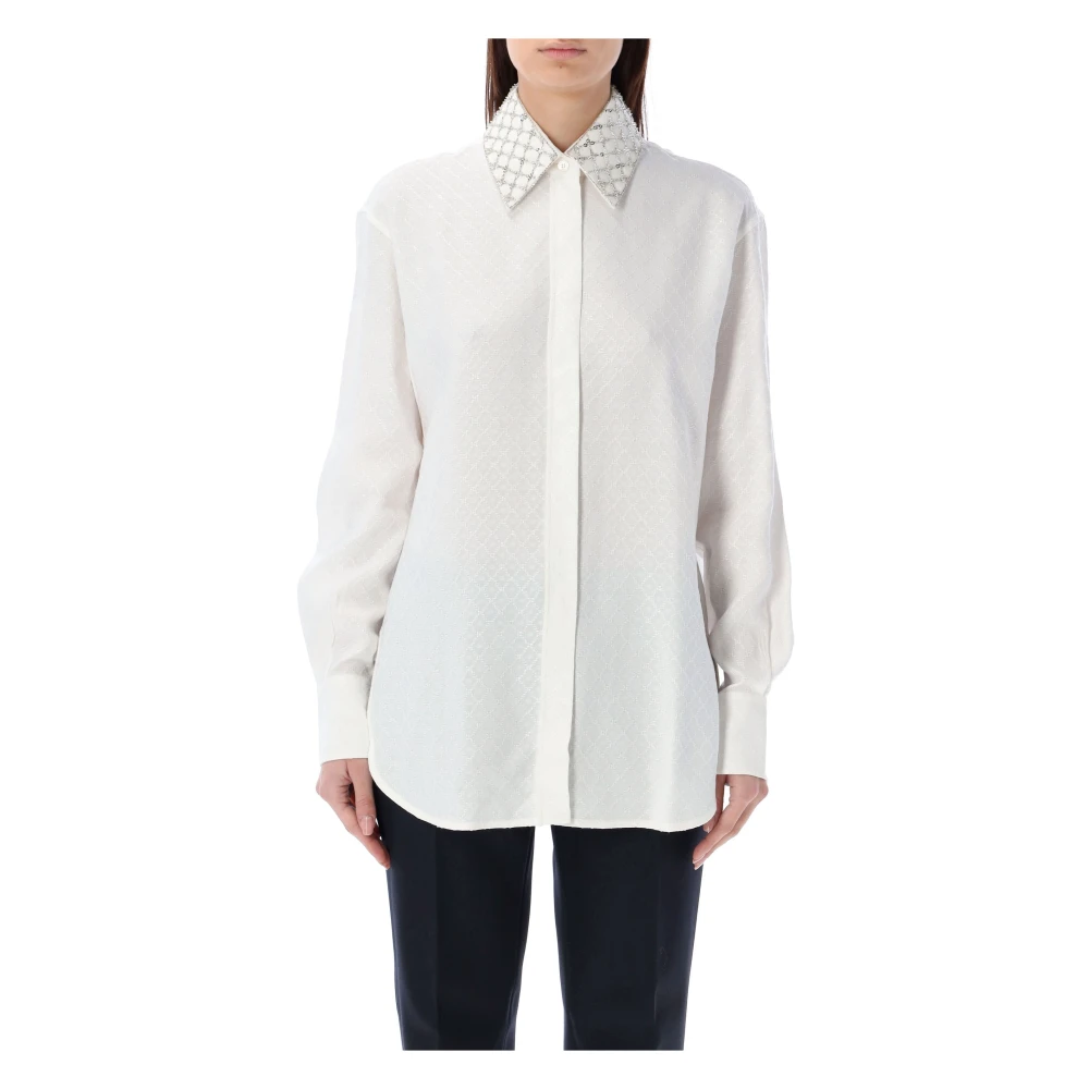 Golden Goose Witte Batilda Boyfriend Overhemd White Dames