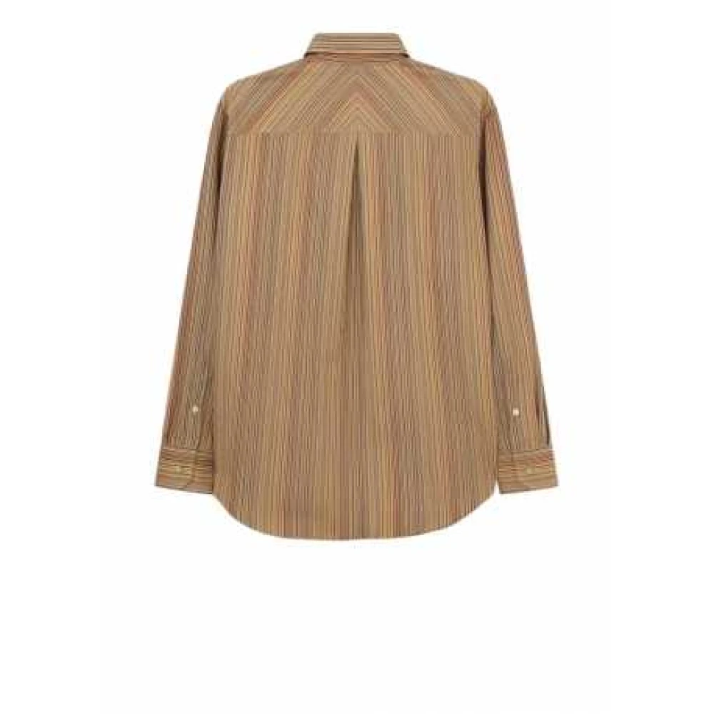 Paul Smith Saffraan Bayadère Gestreept Overhemd Modern Stijl Multicolor Heren