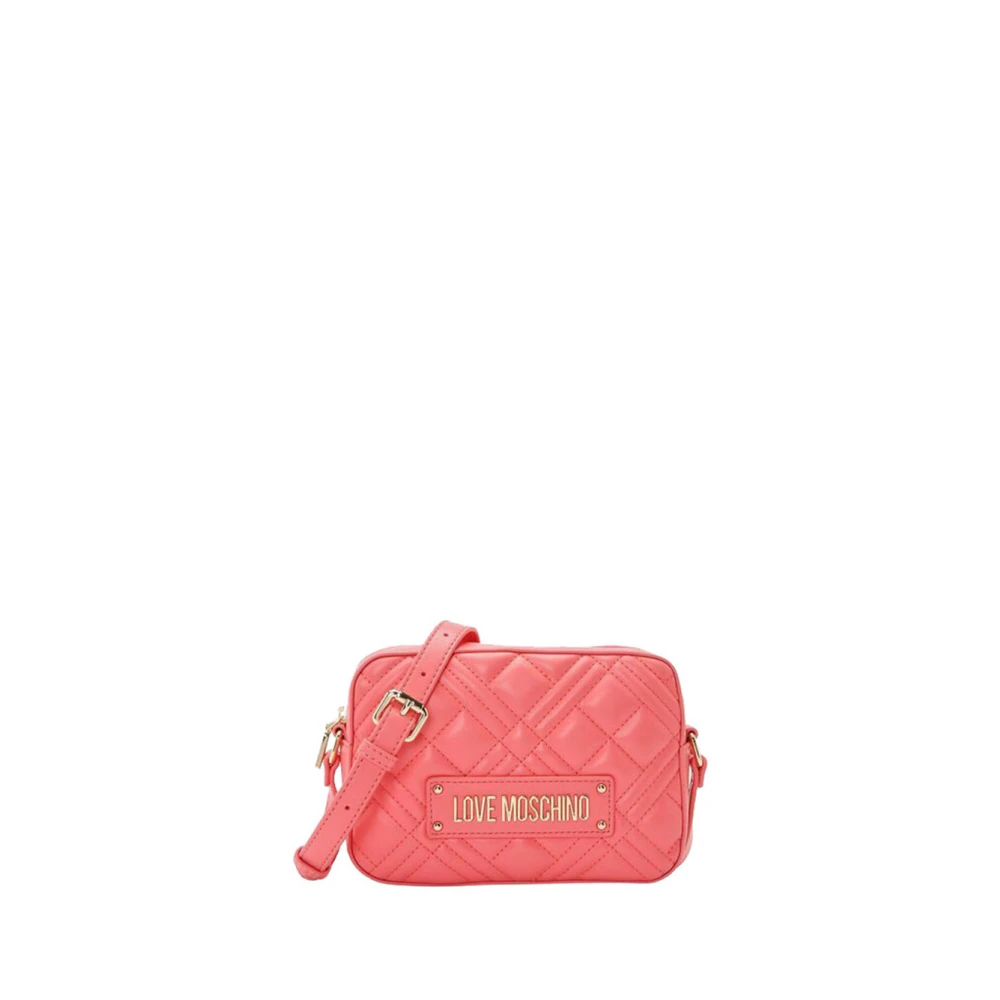 Moschino Koraalrode schoudertas Trendy stijl Red Dames