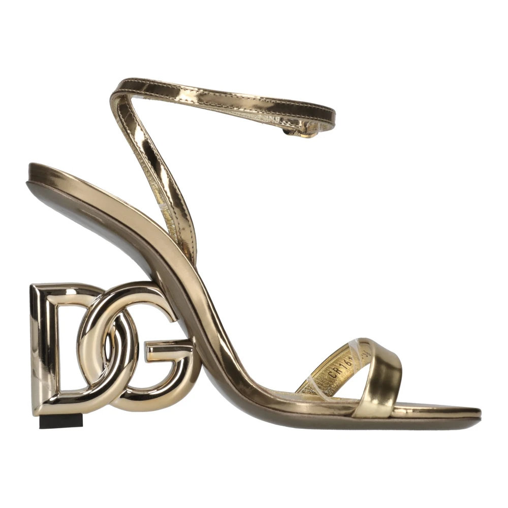 Dolce & Gabbana Femme Jaune Chaussures, Taille: 36 Eu Keira Leather Sandales