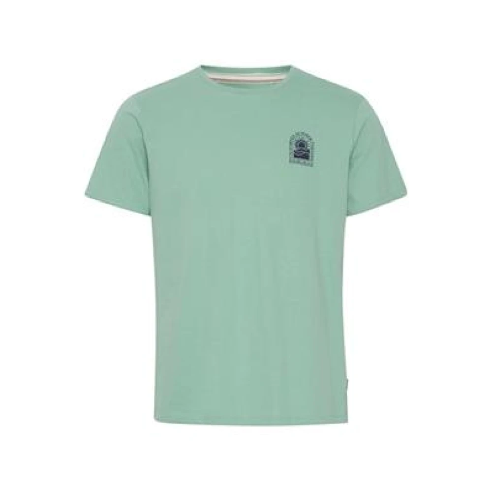 Blend T-shirt met backprint malachite green