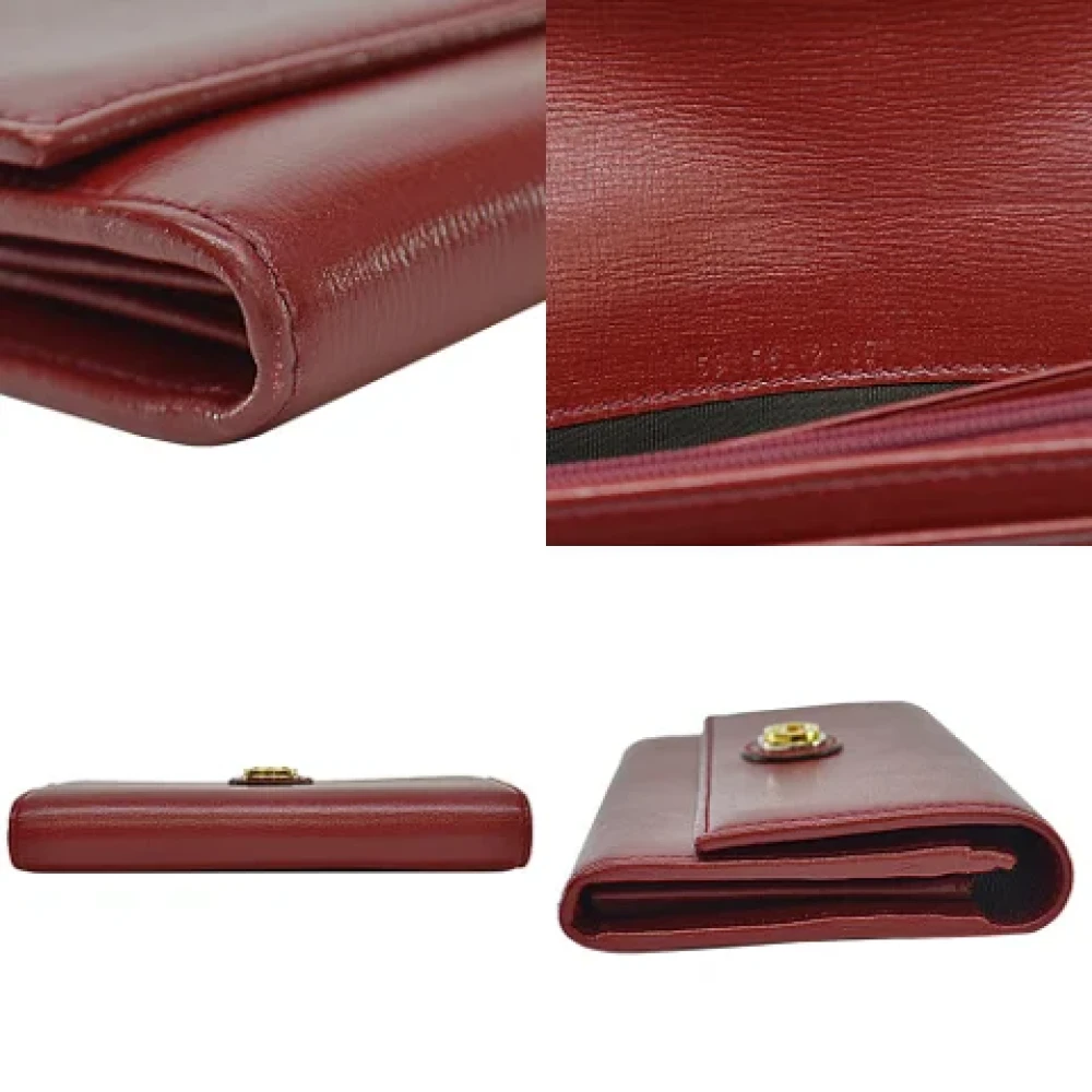 Gucci Vintage Pre-owned Leather wallets Red Dames