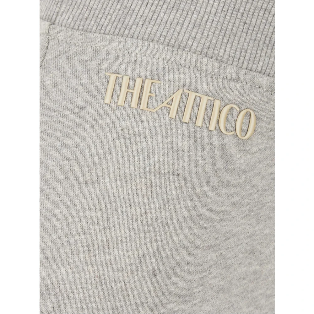 The Attico Elegante Katoenen Midi Rok Gray Dames